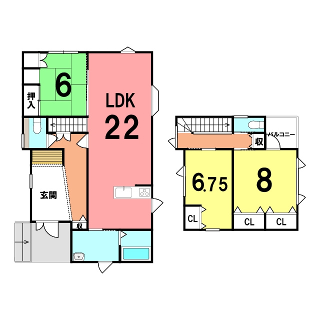 登別市新川町4丁目37-15　リフォーム済中古住宅の間取り