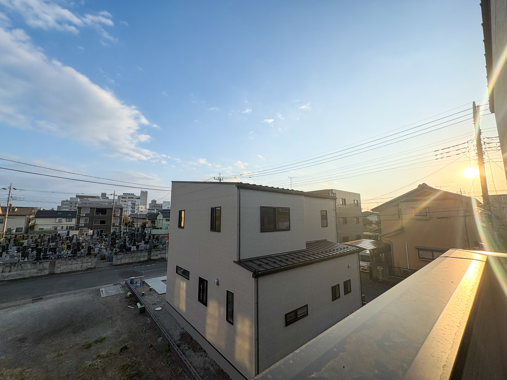前橋市下小出町第5期　新築住宅全8棟の展望|見晴らしの良い眺望は開放感たっぷり♪
