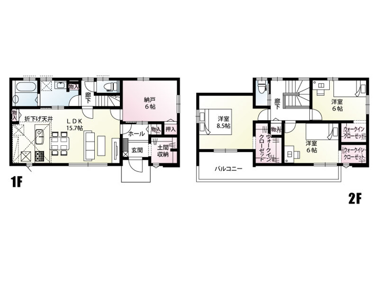 【２号棟：間取り図】