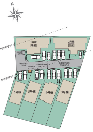 宇都宮市鶴田町の新築一戸建の区画図|「初めまして！」が集まる分譲地。たくさんの子供たちが年齢を問わずに、仲良く一緒に成長できるのは分譲地の特徴ですね。