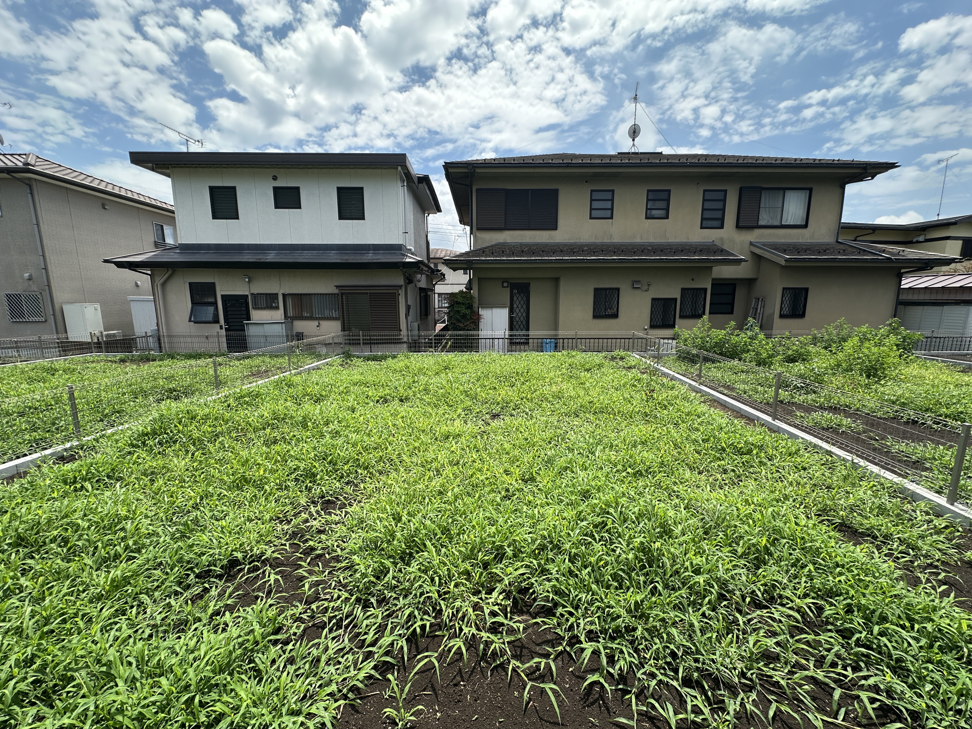 宇都宮市鶴田町の新築一戸建の庭|庭はガーデニングをしたり、お子様のプール遊びやBBQなど様々な用途で使用できます♪