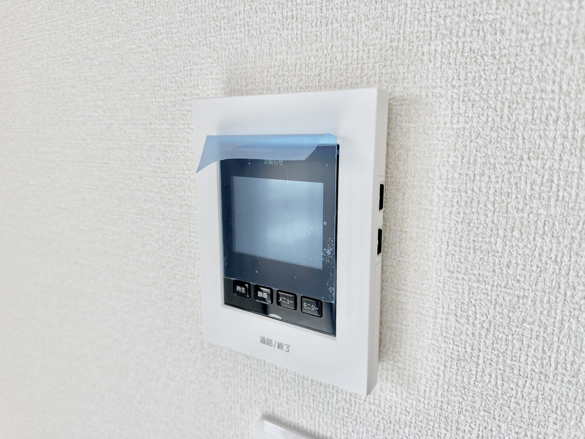 第１栃木市都賀町平川　新築住宅全４棟のセキュリティ|TVモニタ付きのインターフォンには録画機能もあるので外出時誰が来たのか確認できます♪ 防犯機能も高く、今では必需品です！