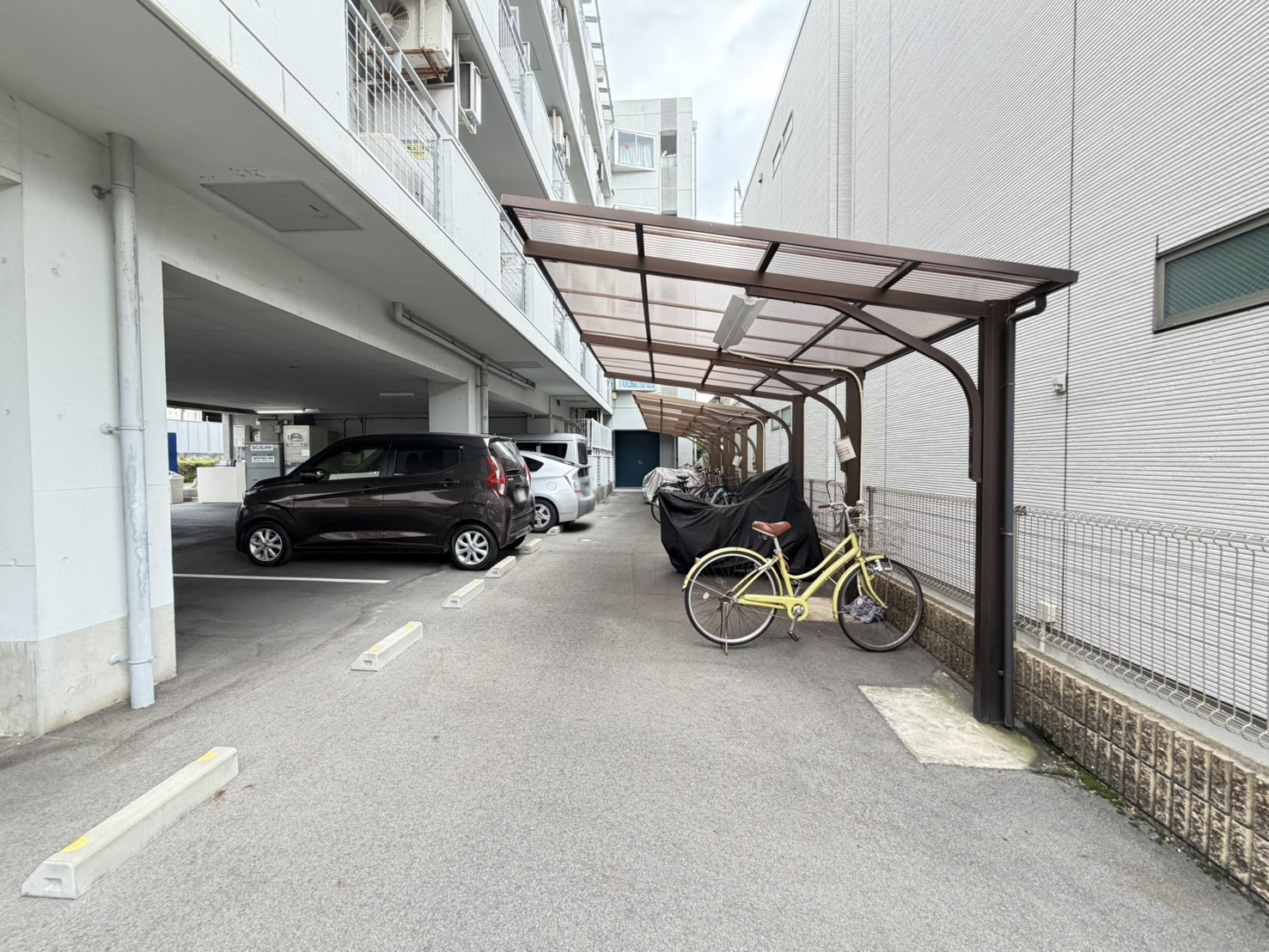 ディムス北城内の駐輪場