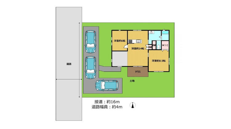 熊谷市樋春　区画図