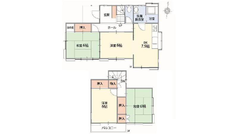 押切　間取図