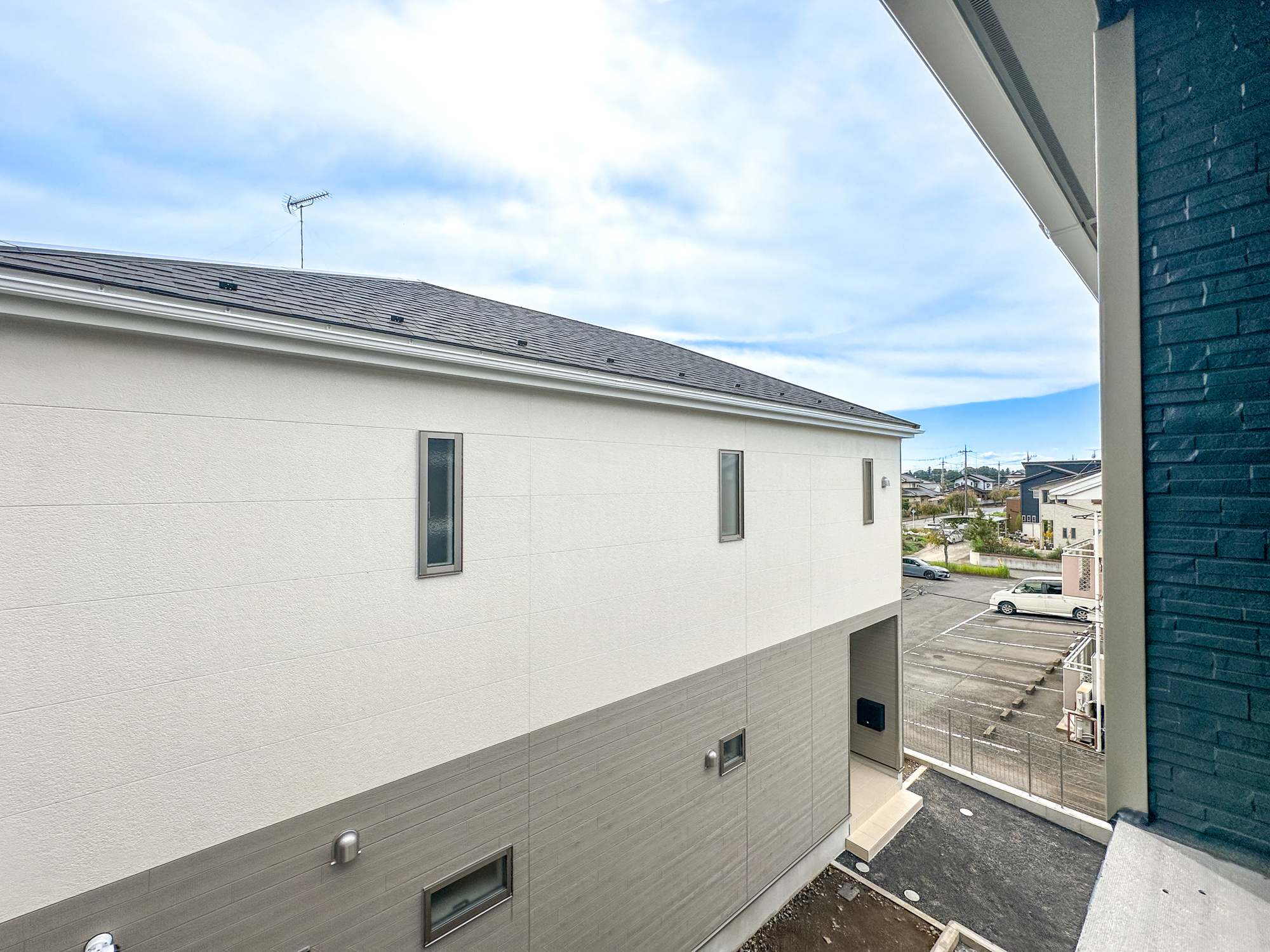 真岡市さくら１丁目の新築一戸建の展望|隣地との距離が確保されているので開放感のある眺望♪