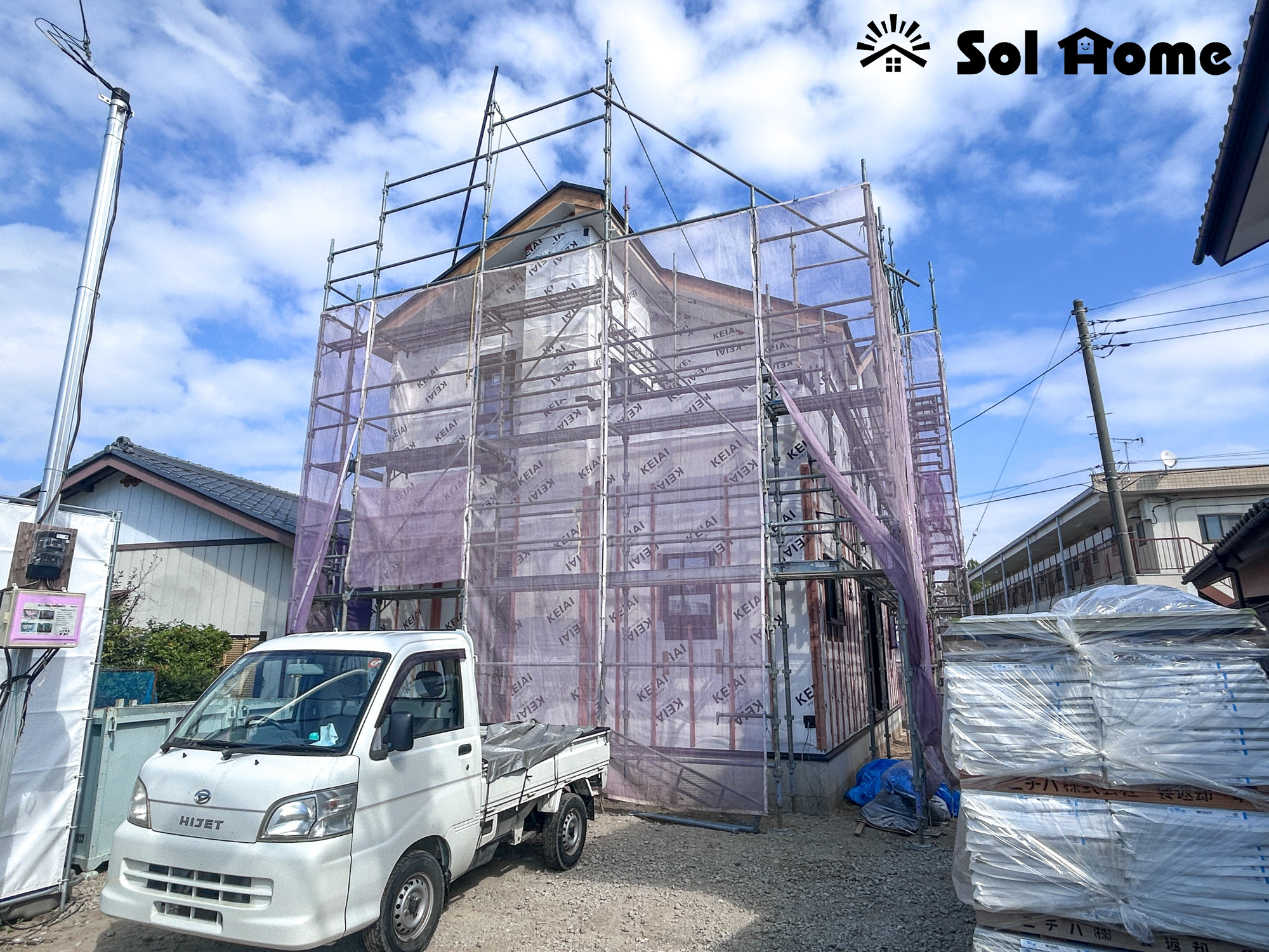 高崎市栗崎町1期　新築住宅全1棟の外観|◆本日のご案内も大歓迎です♪◆ 図面や写真では分からない部分を不動産のプロが丁寧にご説明いたします！！ソルホームはいつでもお問い合わせをお待ちしております♪