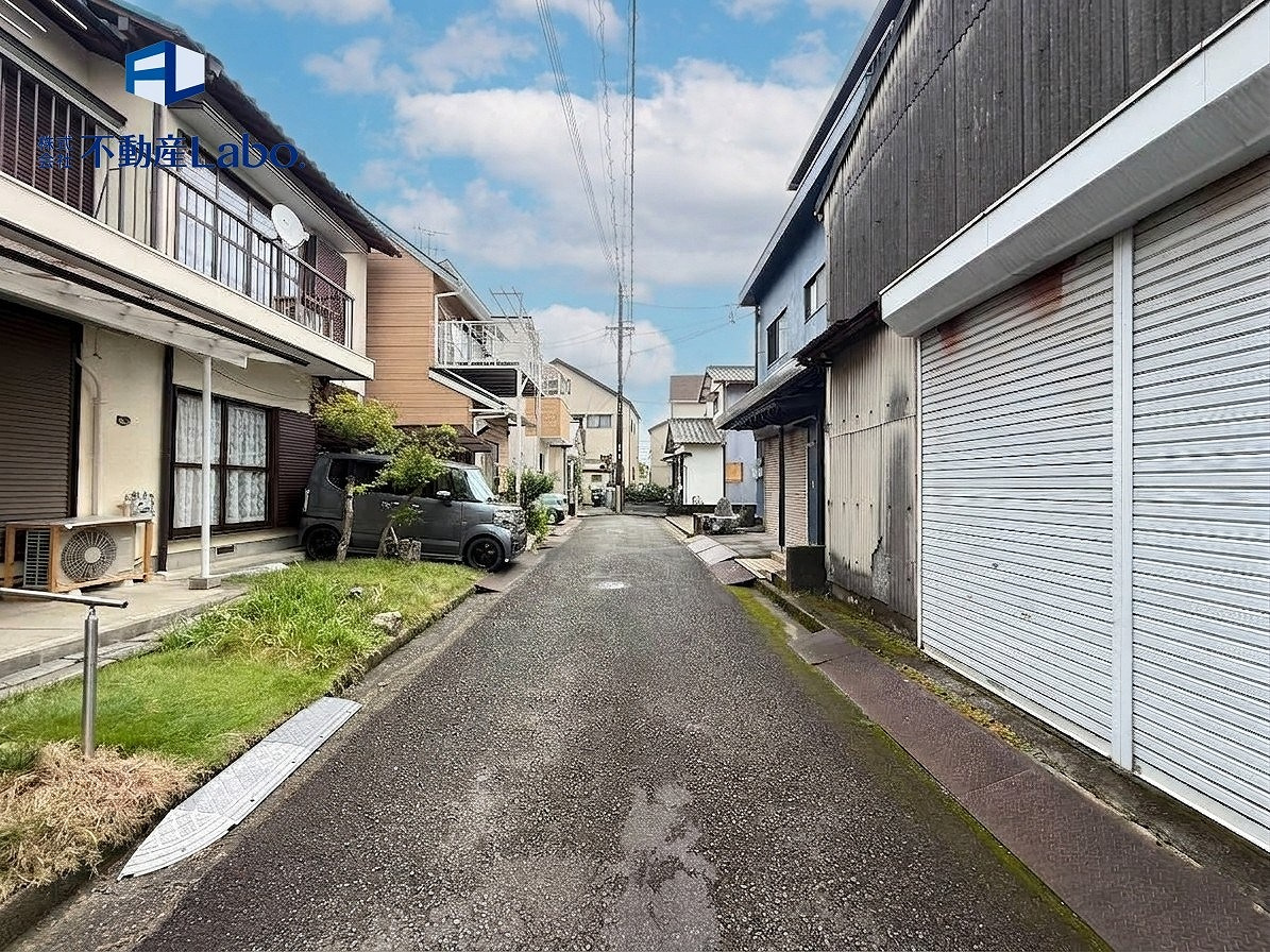清水区江尻台町10期　全1棟の前面道路含む現地写真|前面道路も広く駐車もらくらくスムーズ♪