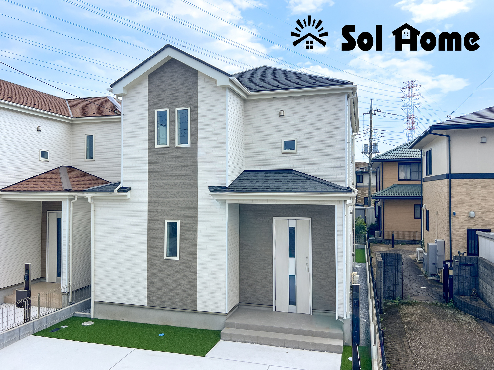 宇都宮市簗瀬町の新築一戸建の外観|◆本日のご案内も大歓迎です♪◆ 図面や写真では分からない部分を不動産のプロが丁寧にご説明いたします！！ 年中無休のソルホームはいつでもお問い合わせをお待ちしております♪