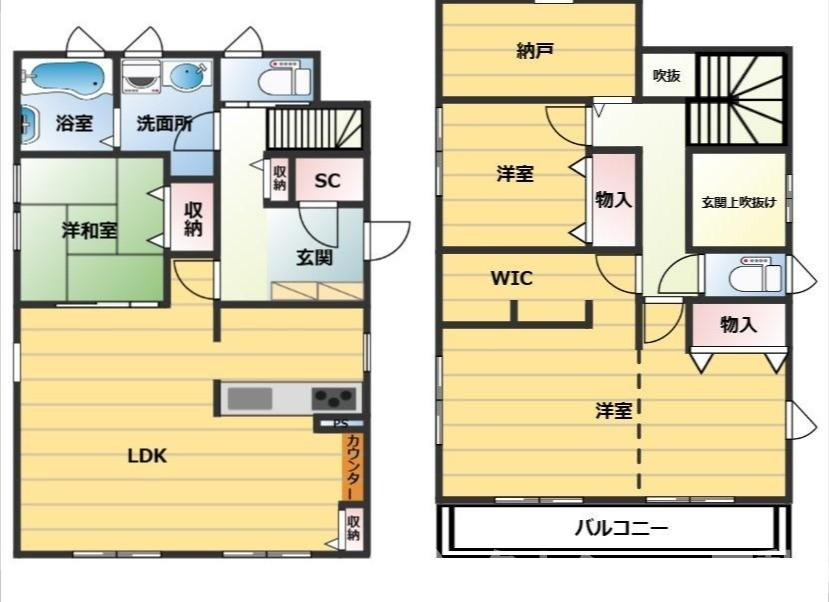 市原市うるいど南一丁目　築浅中古戸建の間取り