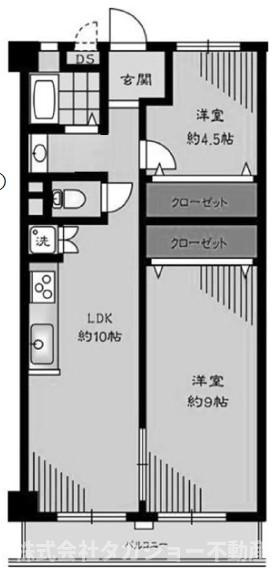 稲毛コーポビアネーズの間取り