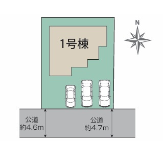 高崎市吉井町長根3期　新築住宅全1棟の区画図|◇土地56.33坪◇