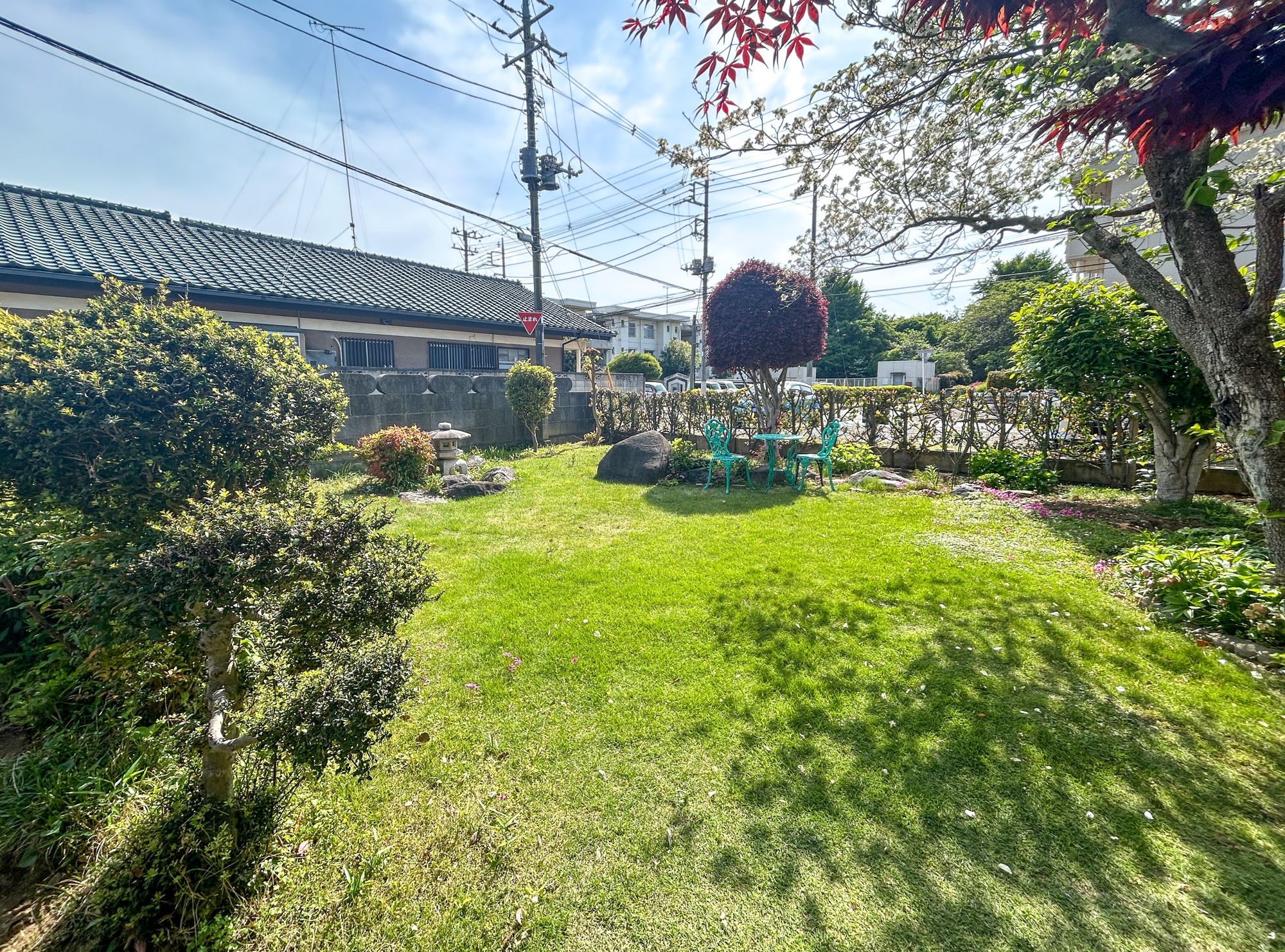 伊勢崎市豊城町　中古住宅の庭|植栽付きで緑のやすらぎを感じられるお庭です♪
