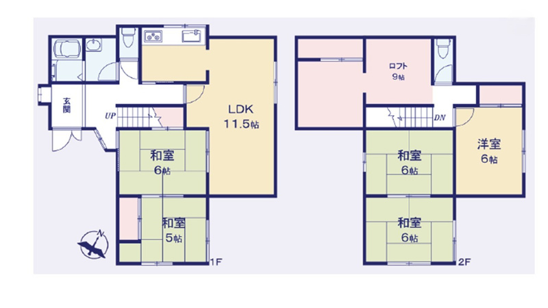 上須戸　間取図