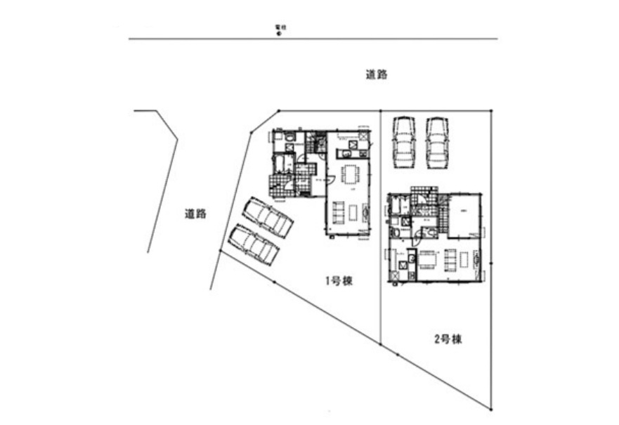 伊勢崎市今泉町1期　新築住宅全2棟の区画図|◇全２棟の分譲住宅◇