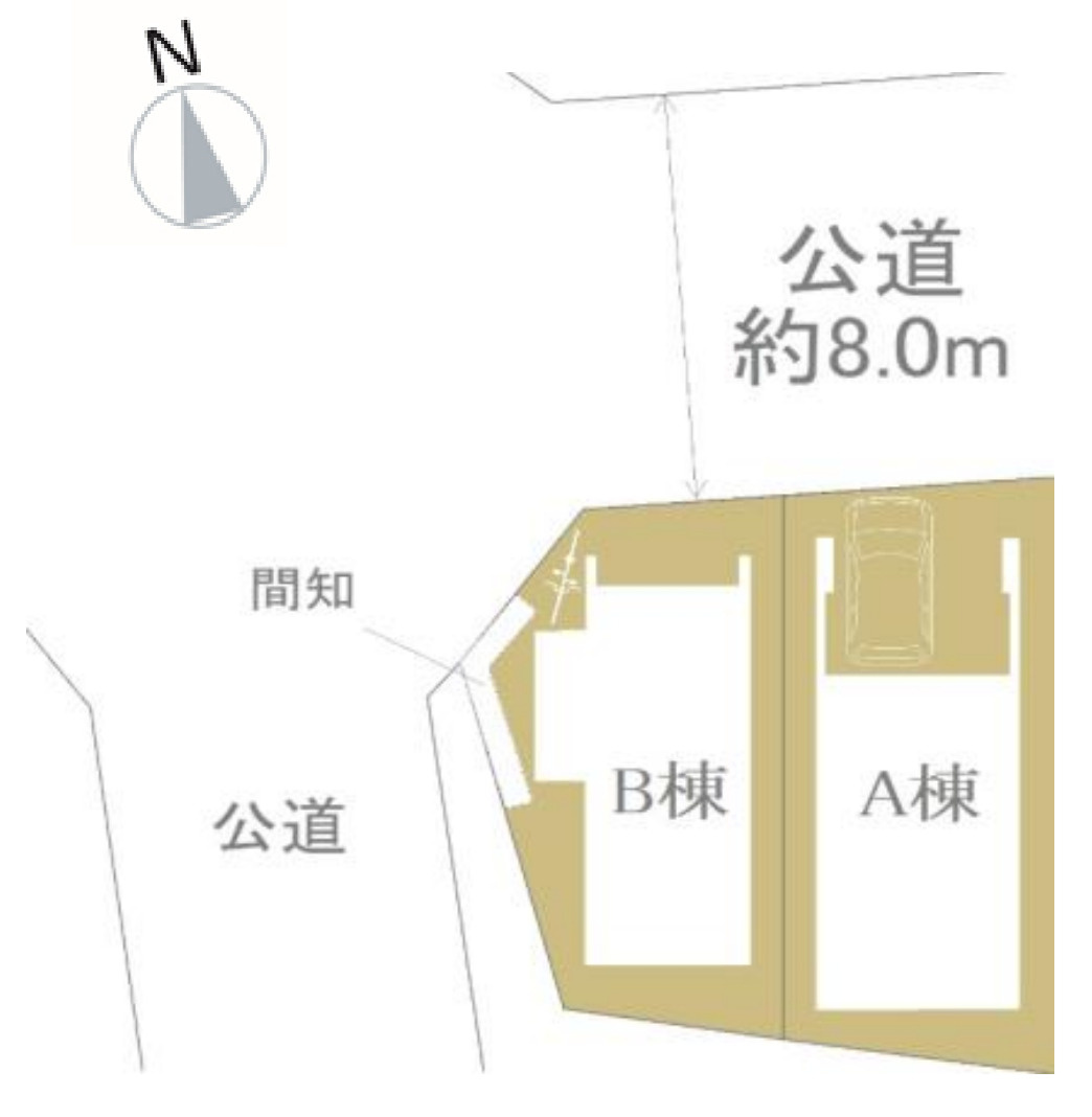 横浜市旭区白根４丁目 新築戸建て【仲介手数料無料】の区画図
