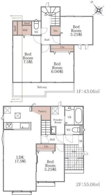 ハートフルタウン　富士宮市小泉1740番の間取り|＜B号棟建築予定地＞
敷地面積：171.07㎡（51.75坪）
これからが楽しみですね♪
見学承っております♪お気軽にお問い合わせください(^^)/