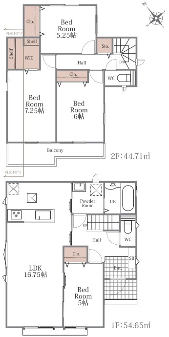 ハートフルタウン　富士宮市小泉1740番の間取り|＜C号棟建築予定地＞
敷地面積：172.56㎡（52.20坪）
お庭スペースにもゆとりがあるので色々と楽しめます♪