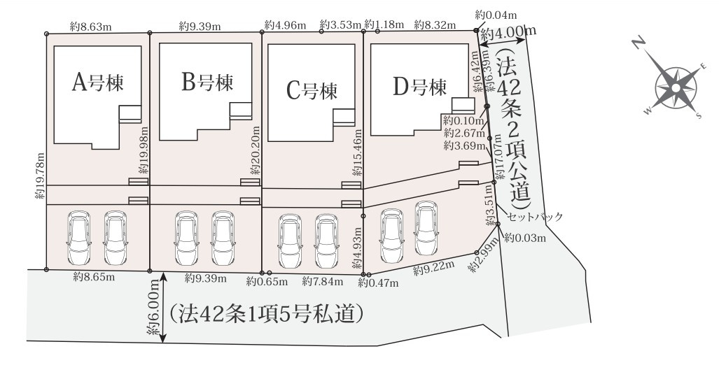 ハートフルタウン　富士宮市小泉1740番の区画図|南向きなので日差しがたっぶり入ります♪
小学校、コンビニもすぐ近く♪
近くて便利！安心ですね(*^^*)