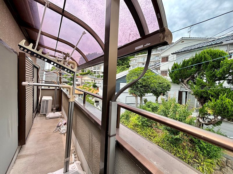 神戸市灘区寺口町戸建のバルコニー|◆バルコニーです。見晴らしが良く、風通しも良好です。