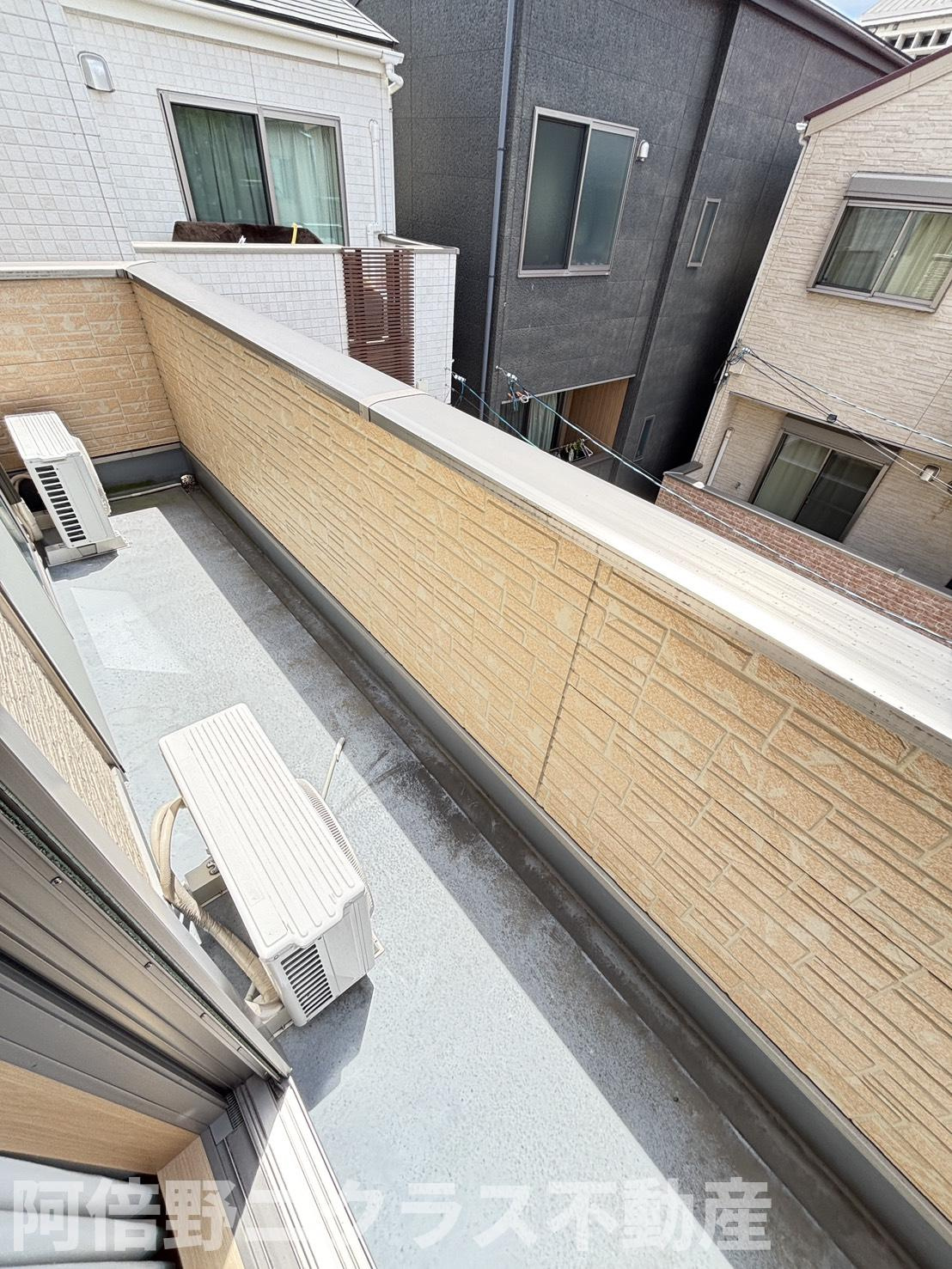 浪速区戎本町2戸建てのバルコニー