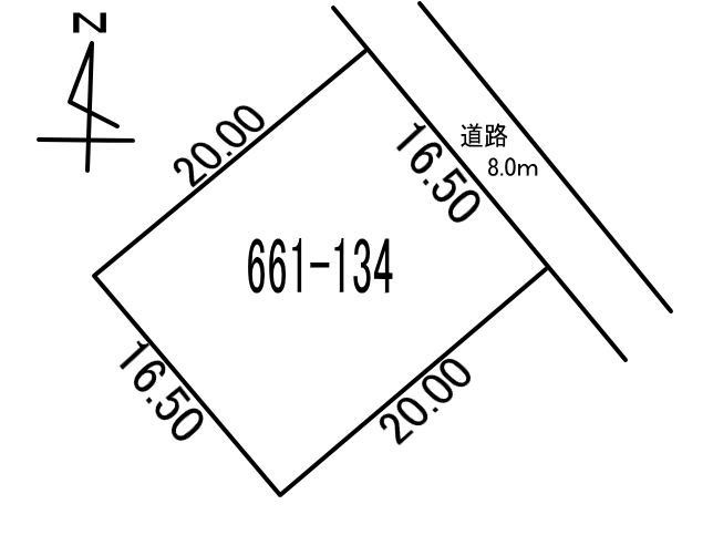 白老町北吉原661-134　土地の外観