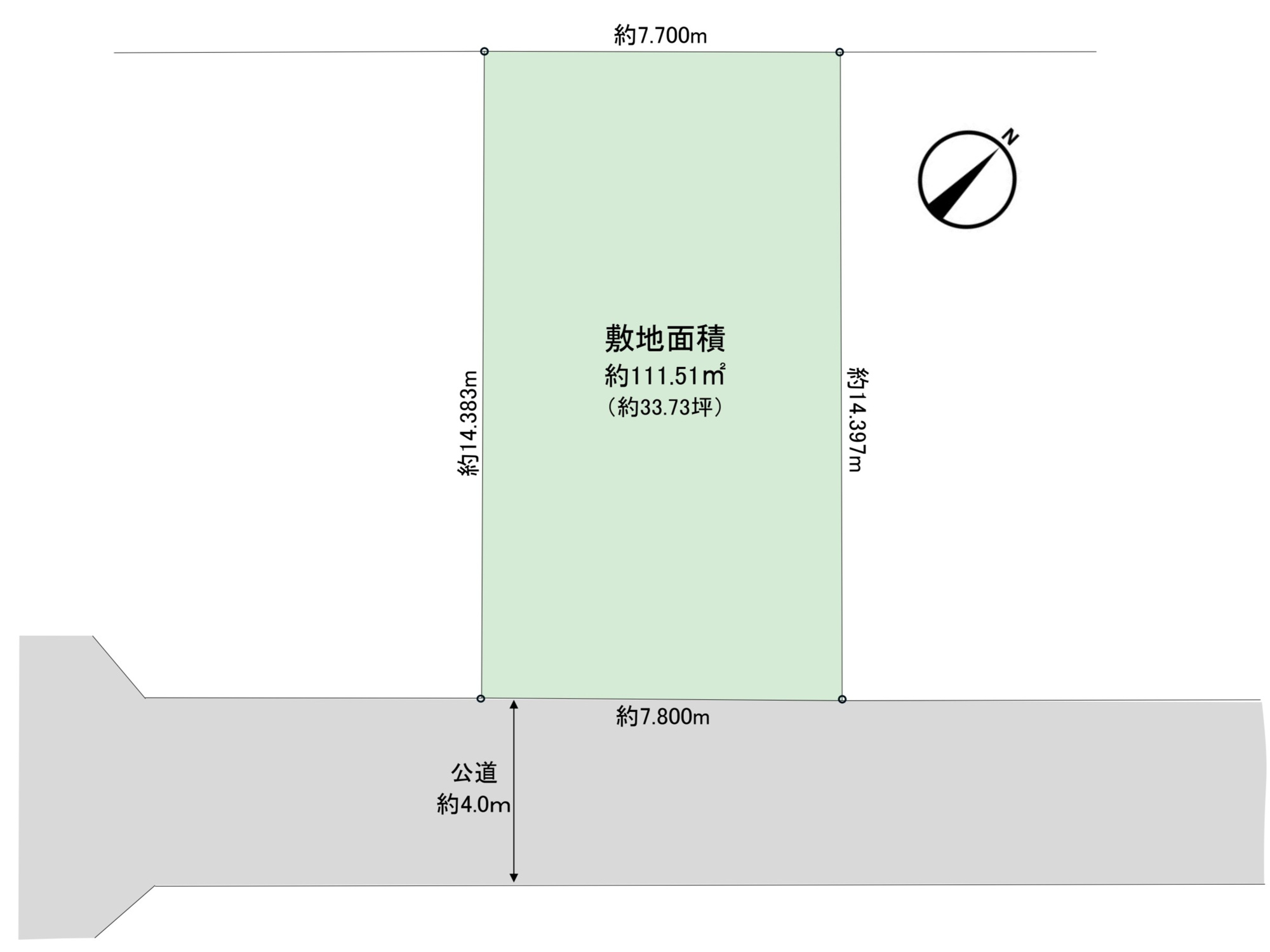 土地　さいたま市北区本郷町の土地図|現況更地で南東向きの整形地。お好きなハウスメーカーで建築可能です。