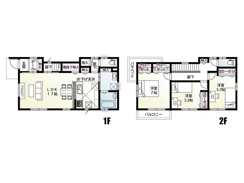 北本市本宿５丁目２区画　1号棟  間取り図