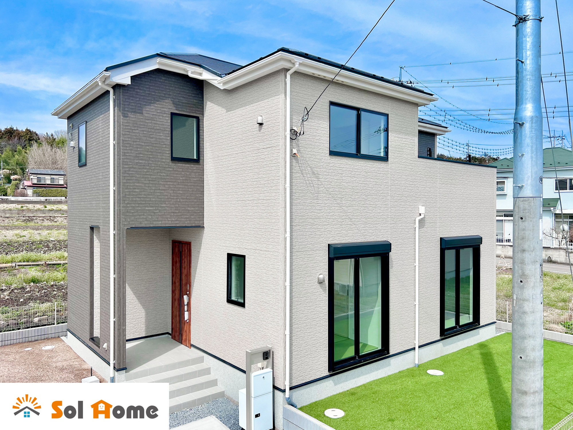 藤岡市立石24-1期　新築住宅全1棟の外観：施工例|同社施工例
