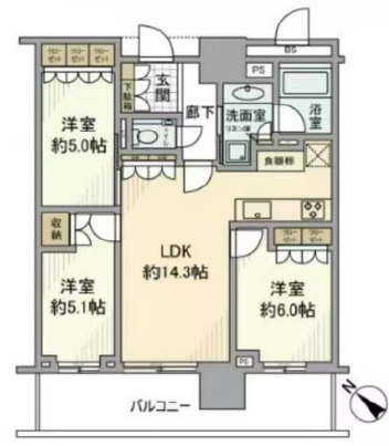 ブランズタワー豊洲の間取り