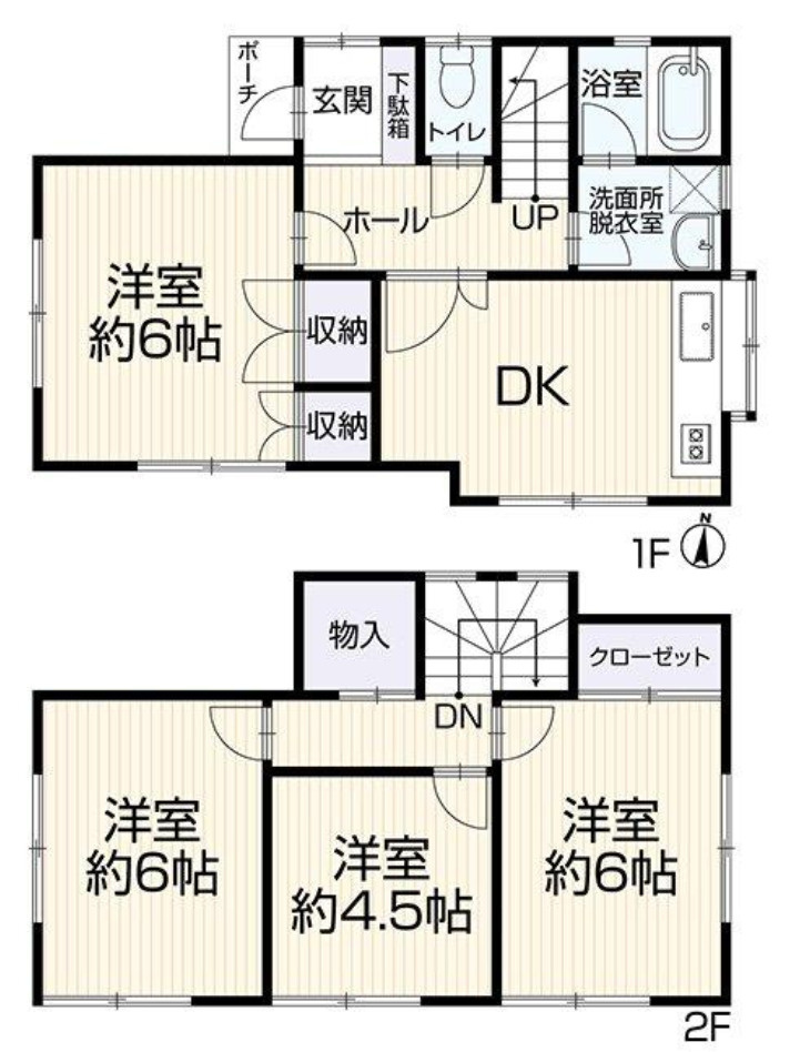 横浜市保土ケ谷区川島町 中古戸建て【仲介手数料半額】の間取り