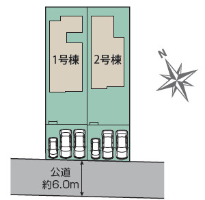 宇都宮市平松３丁目の新築一戸建の区画図|「初めまして！」が集まる分譲地。たくさんの子供たちが年齢を問わずに、仲良く一緒に成長できるのは分譲地の特徴ですね。