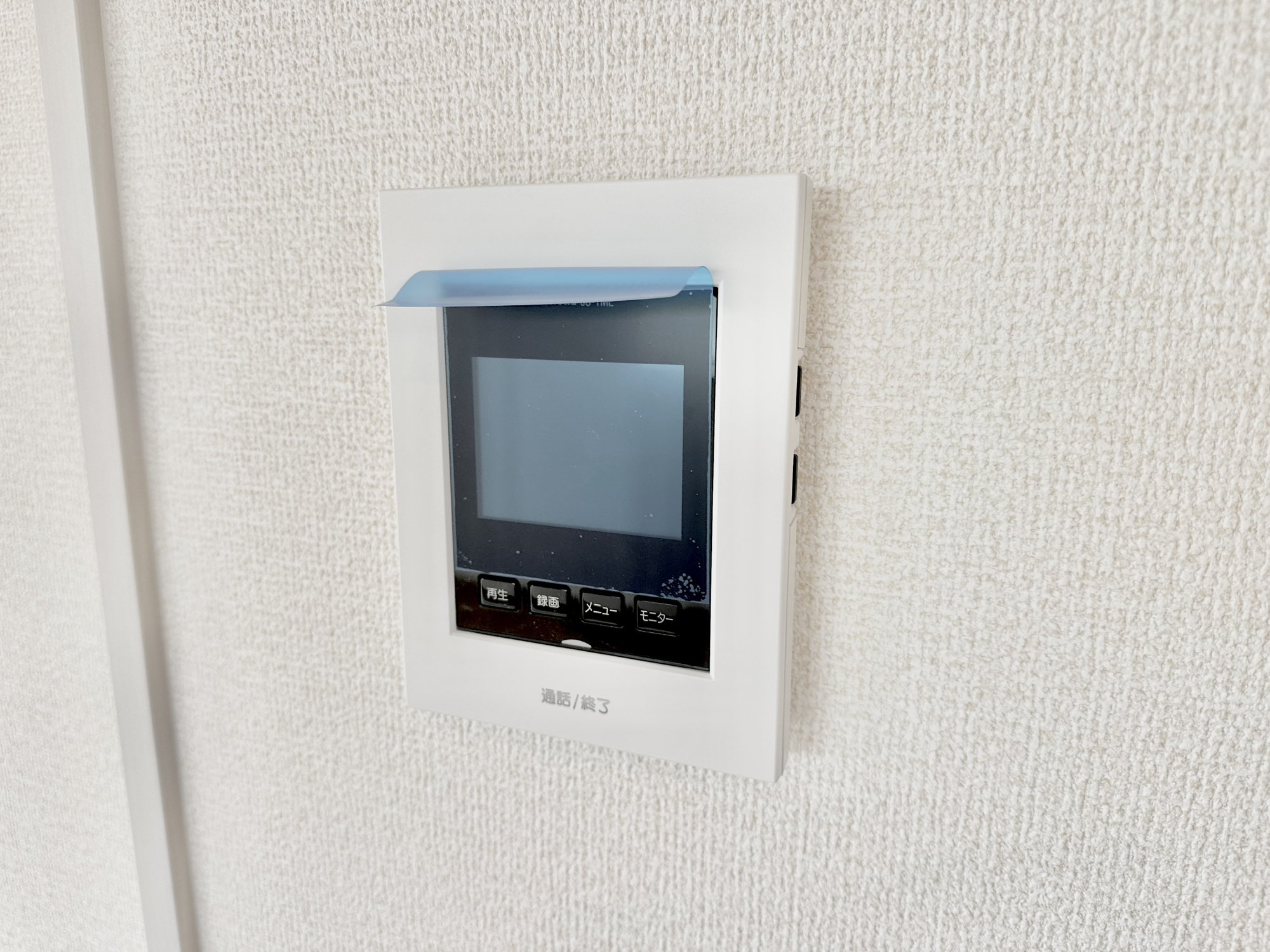 宇都宮市平松３丁目の新築一戸建のセキュリティ|TVモニタ付きのインターフォンには録画機能もあるので外出時誰が来たのか確認できます♪ 防犯機能も高く、今では必需品です！