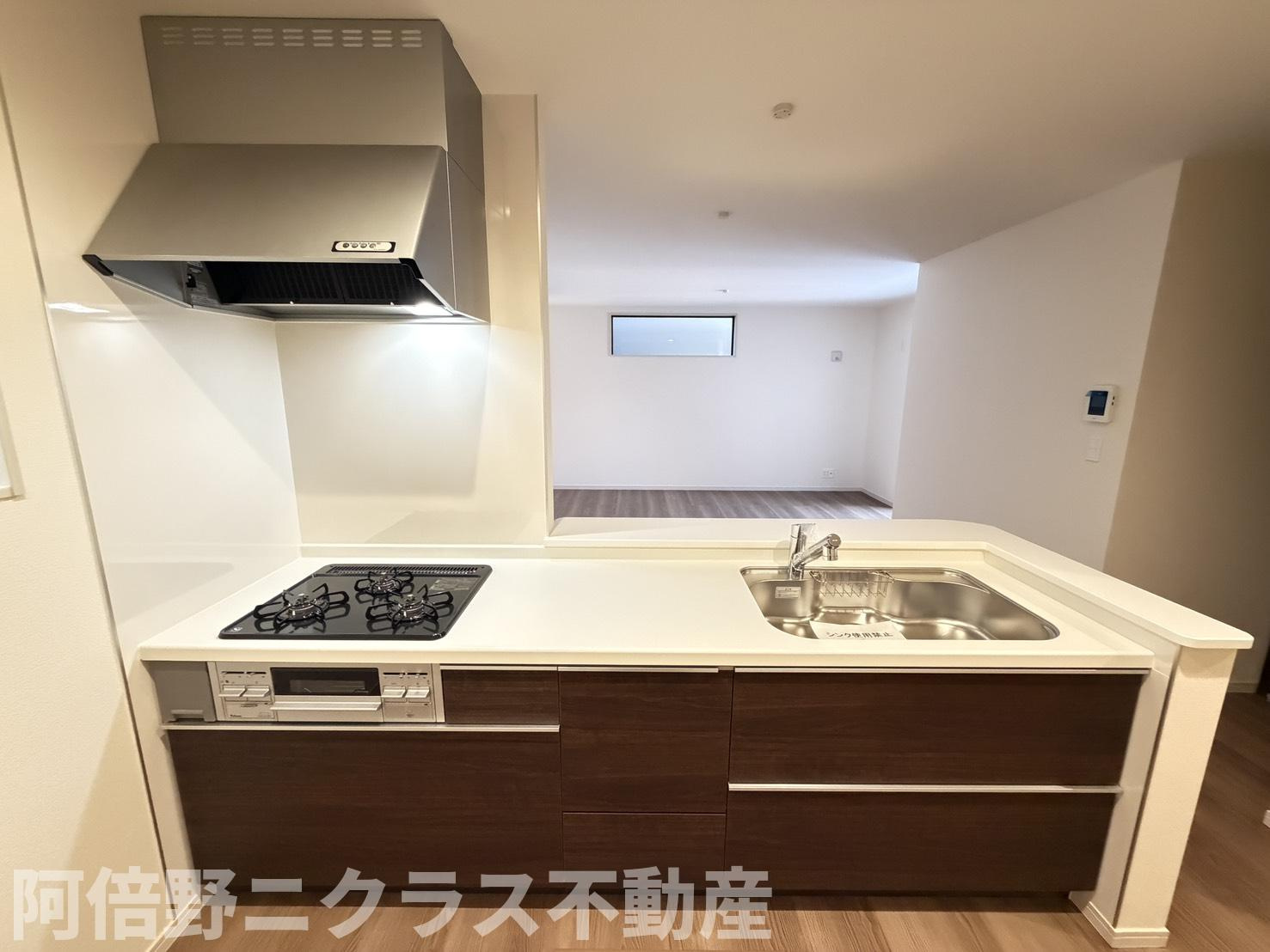 東住吉区照ヶ丘矢田７棟現場のキッチン