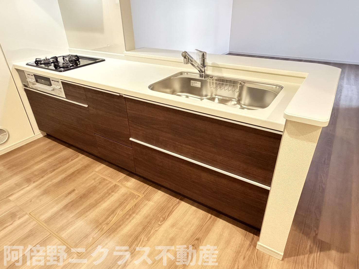 東住吉区照ヶ丘矢田７棟現場のキッチン