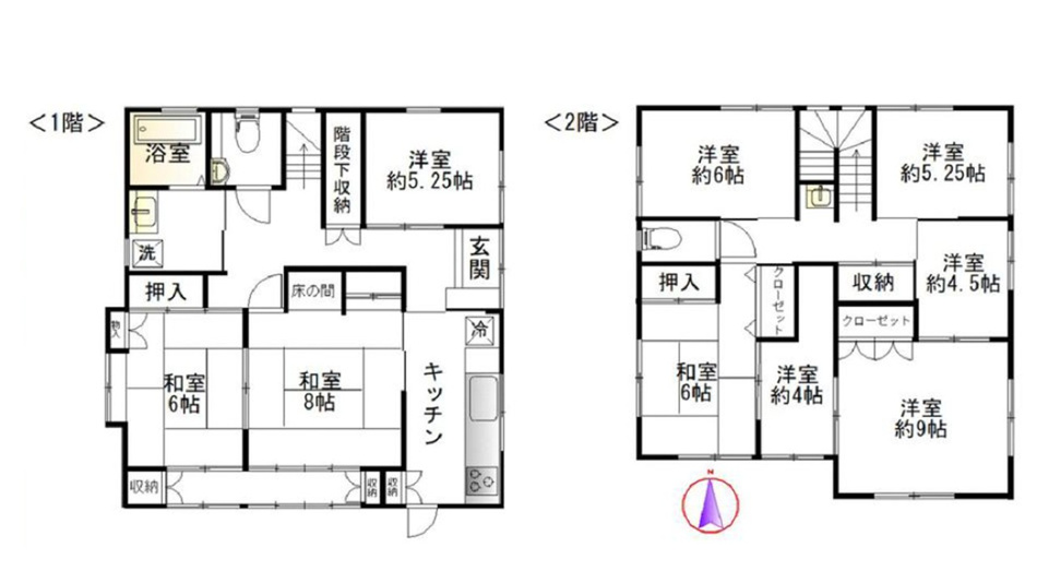 上之　間取図