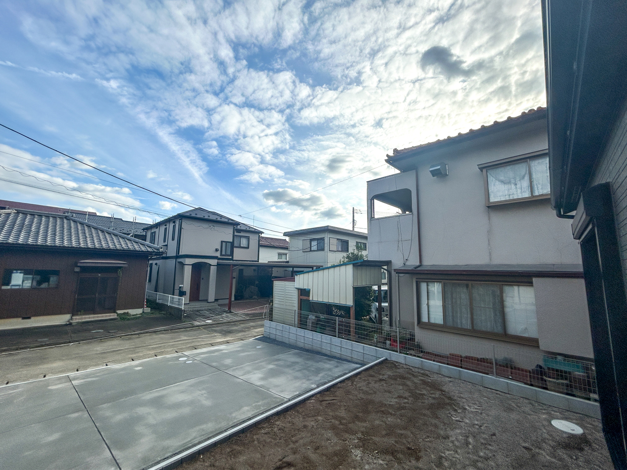 前橋市下石倉町　新築住宅全1棟の展望|隣地との距離が確保されているので開放感のある眺望♪