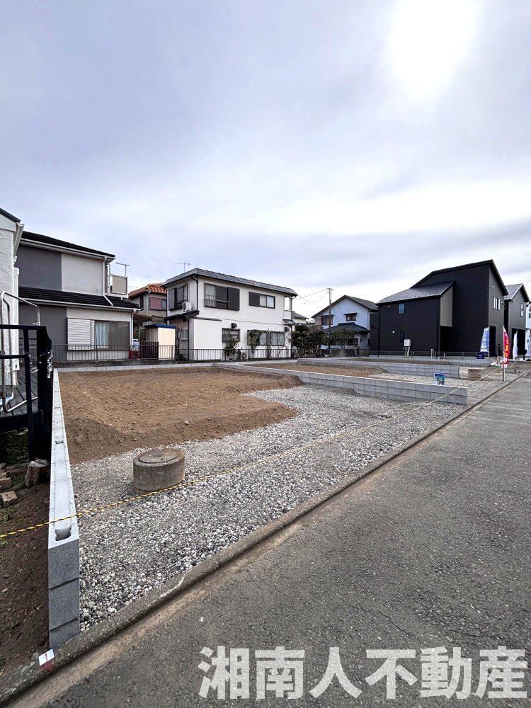 茅ヶ崎市美住町の新築一戸建の外観|現在建築中です