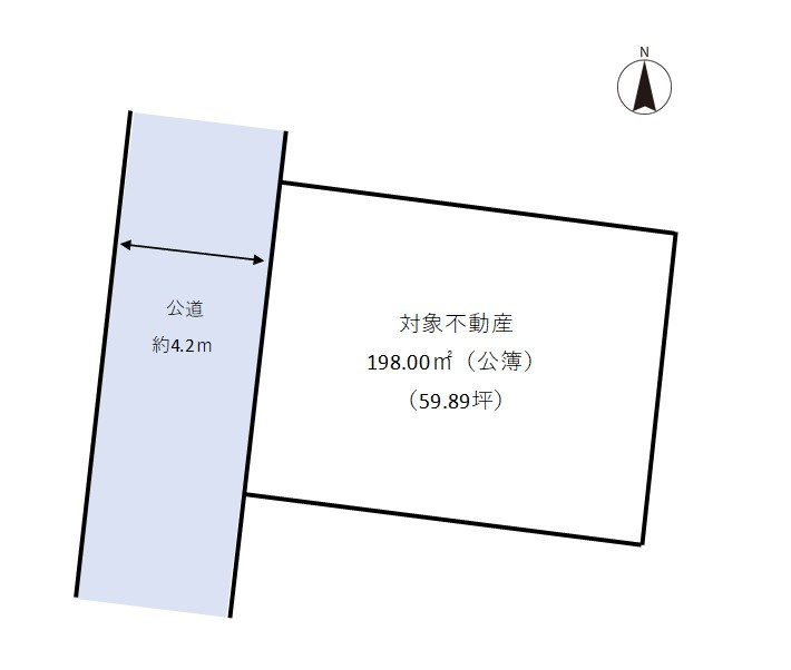 富谷市鷹乃杜４丁目土地の土地図