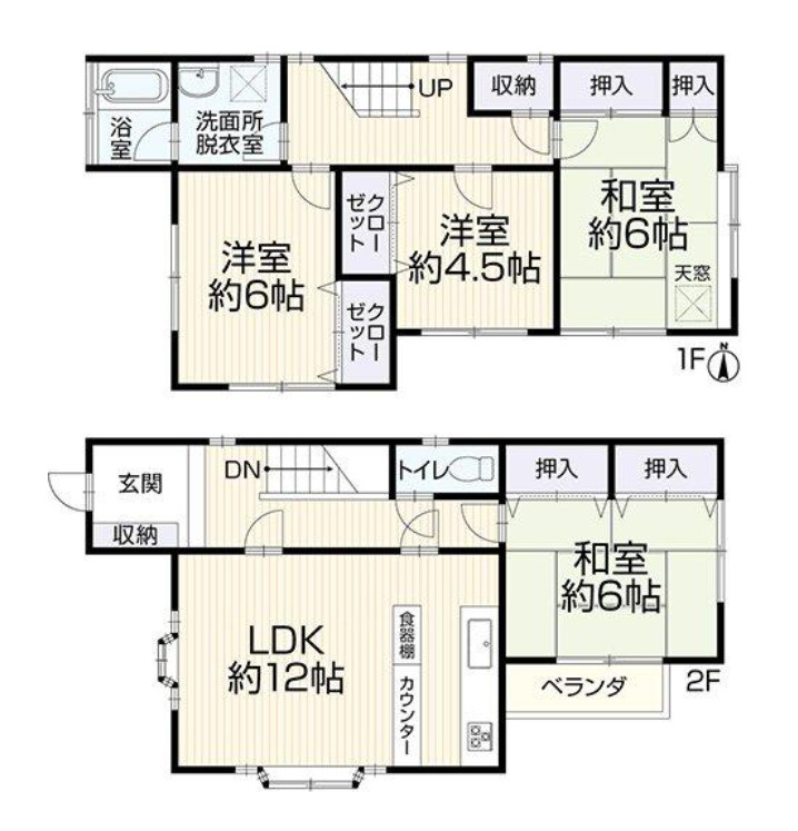 横浜市港北区新吉田東1丁目 中古戸建て【仲介手数料半額】の間取り