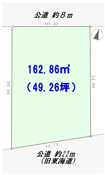平塚市平塚4丁目　売地の土地図
