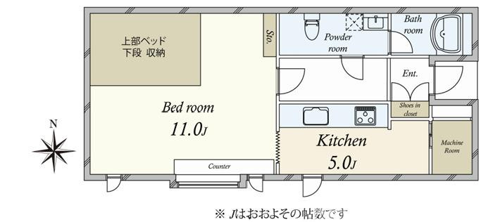 片瀬ロジュマンの間取り