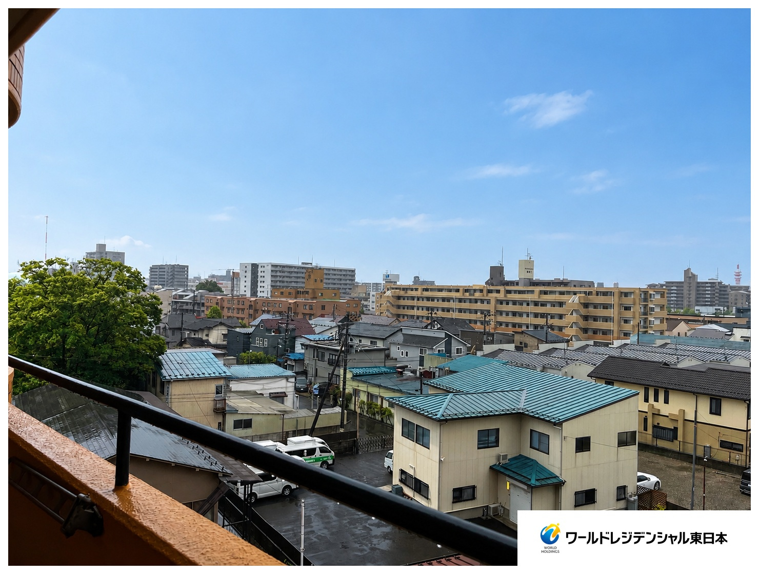 ≪南向き×陽当たり◎≫LDK16.4帖♪朝日プラザ幸町の展望|2026年6月撮影。空が広く見渡せる眺望です！