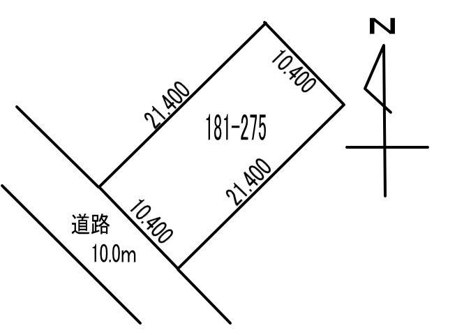 白老町竹浦181-275　土地の外観