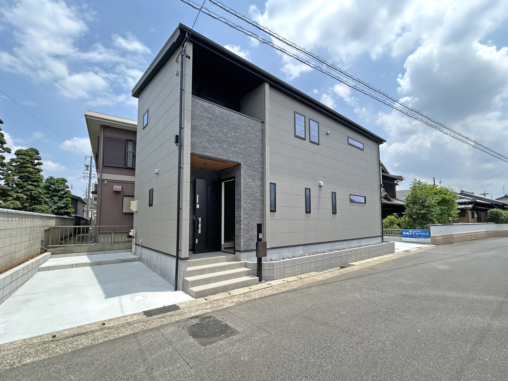 【春日井市東野町Ⅱ 限定1邸】ワイド間口×駐車3台×長期優良住宅の外観|室内ご覧いただけます！ご予約いつでも受け付けております。