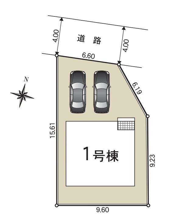 クレイドルガーデン　沼津市足高　第1　全1棟の区画図|●区画図●