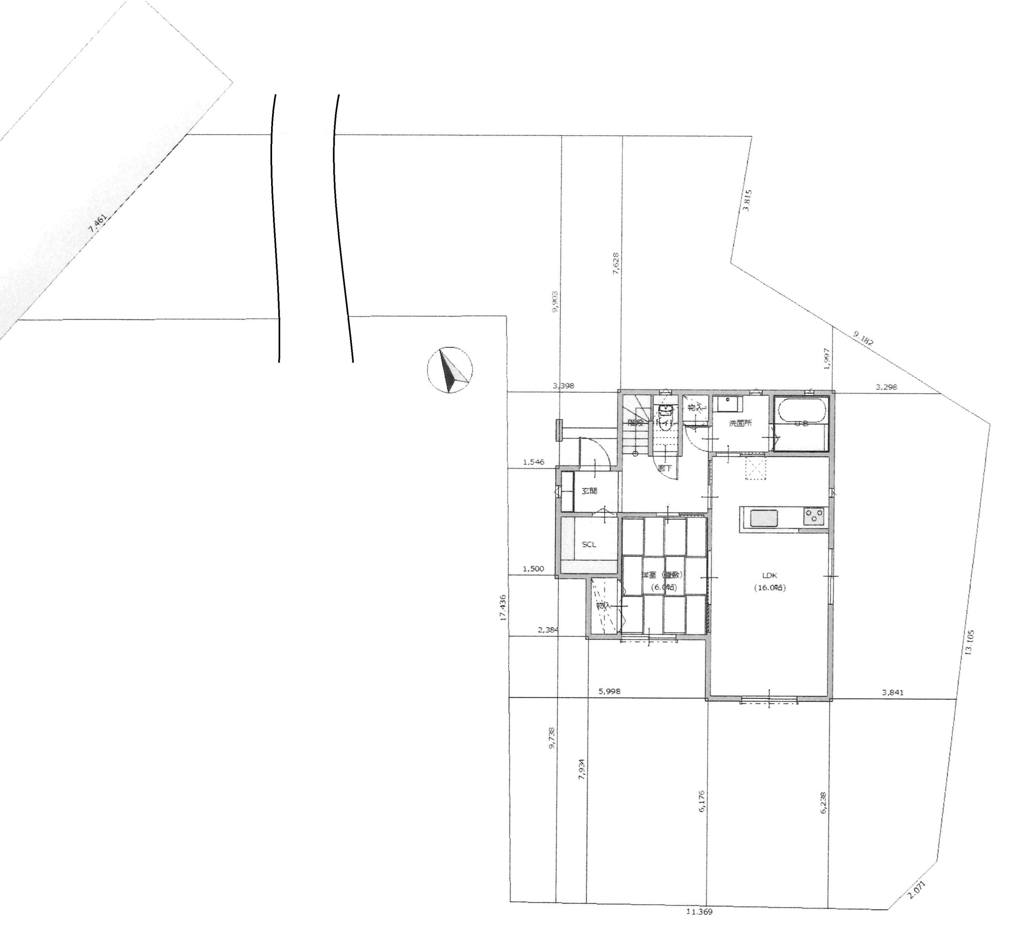 前橋市泉沢町　土地の区画図|◇参考配置図◇