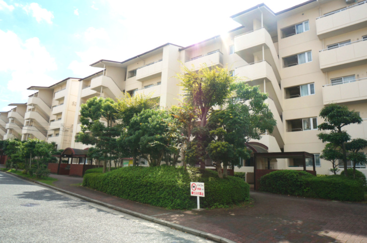 研究学園5団地525号棟の外観