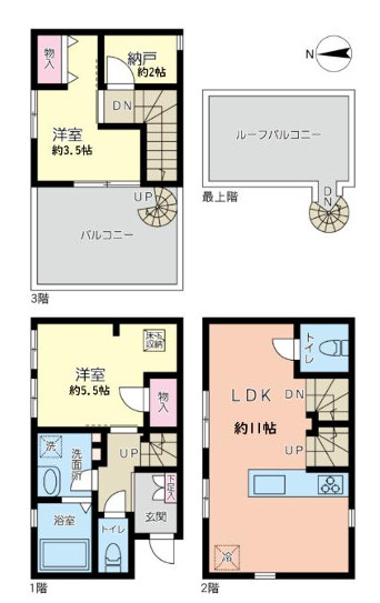 ◇◆茅ヶ崎市中海岸3丁目 中古戸建◆◇の間取り