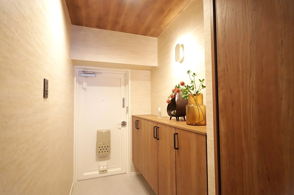 桜川パークマンションの玄関